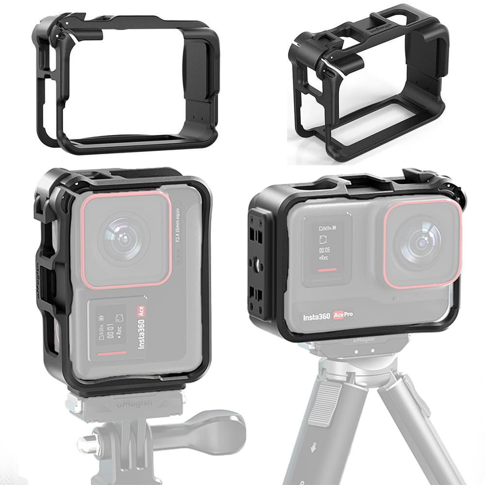 Insta360 Ace Pro Cage ABS Adapter Frame Camera Protective Case with Cold Shoe Can Be Connected to Selfie Microphone Support Horizontal Vertical
Insta360 Ace Pro Cage ABS Adapter Frame Camera Protective Case with Cold Shoe Can Be Connected to Selfie Microphone Support Horizontal Vertical