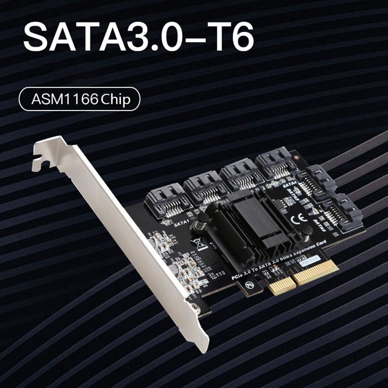 TXB119 PCI-E to 6x SATA3.0 Expansion Card Compatible with MAC/Windows/Linux/Synology As Shown A
TXB119 PCI-E to 6x SATA3.0 Expansion Card Compatible with MAC/Windows/Linux/Synology As Shown A