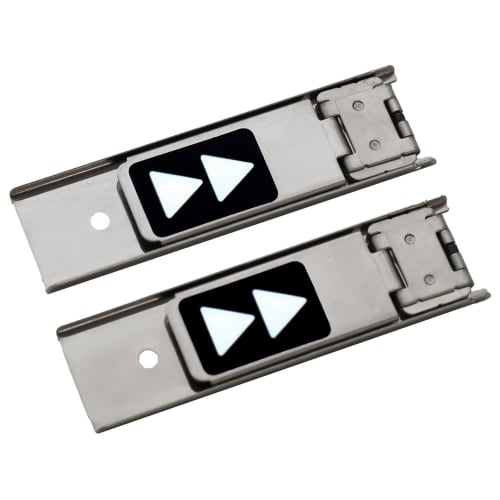 Nomura Tech Mini 2-Piece Sash Lock, Silver, with Lock Status Indicator, N-1107
Nomura Tech Mini 2-Piece Sash Lock, Silver, with Lock Status Indicator, N-1107