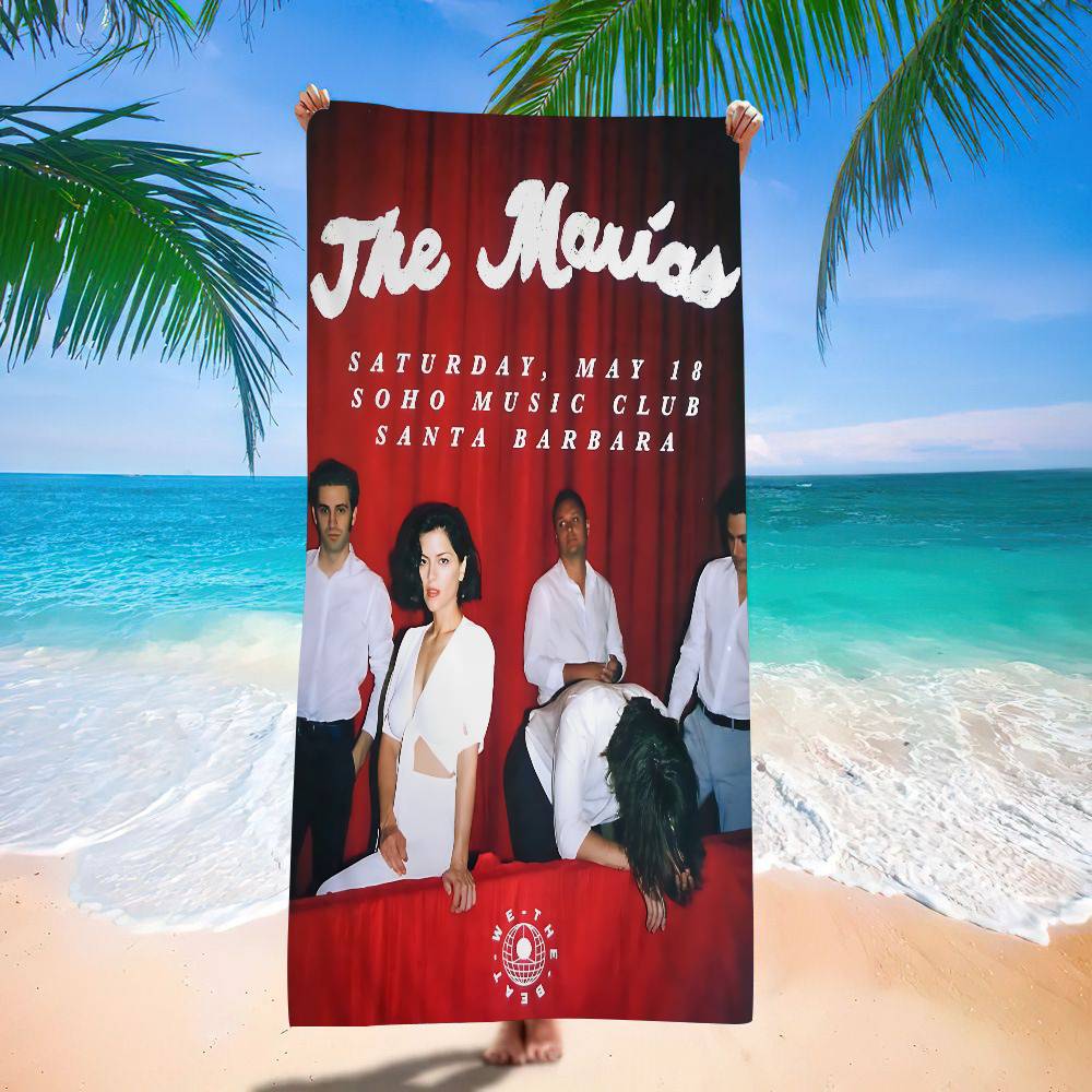 Indie Pop Band The M-Marias Microfiber Beach Towel Absorbent Quick Dry Soft Yoga Swimming Resort Mountain Climbing Towel W40*H60(CM)
Indie Pop Band The M-Marias Microfiber Beach Towel Absorbent Quick Dry Soft Yoga Swimming Resort Mountain Climbing Towel W40*H60(CM)