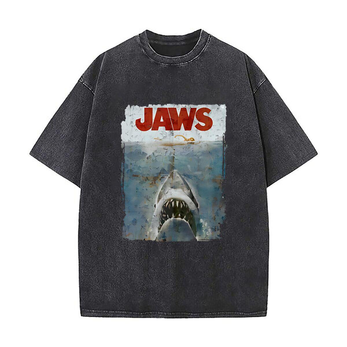 Jaws Fear Retro Thriller Mens Summer Tee Cotton Retro Washed TShirt S
Jaws Fear Retro Thriller Mens Summer Tee Cotton Retro Washed TShirt S