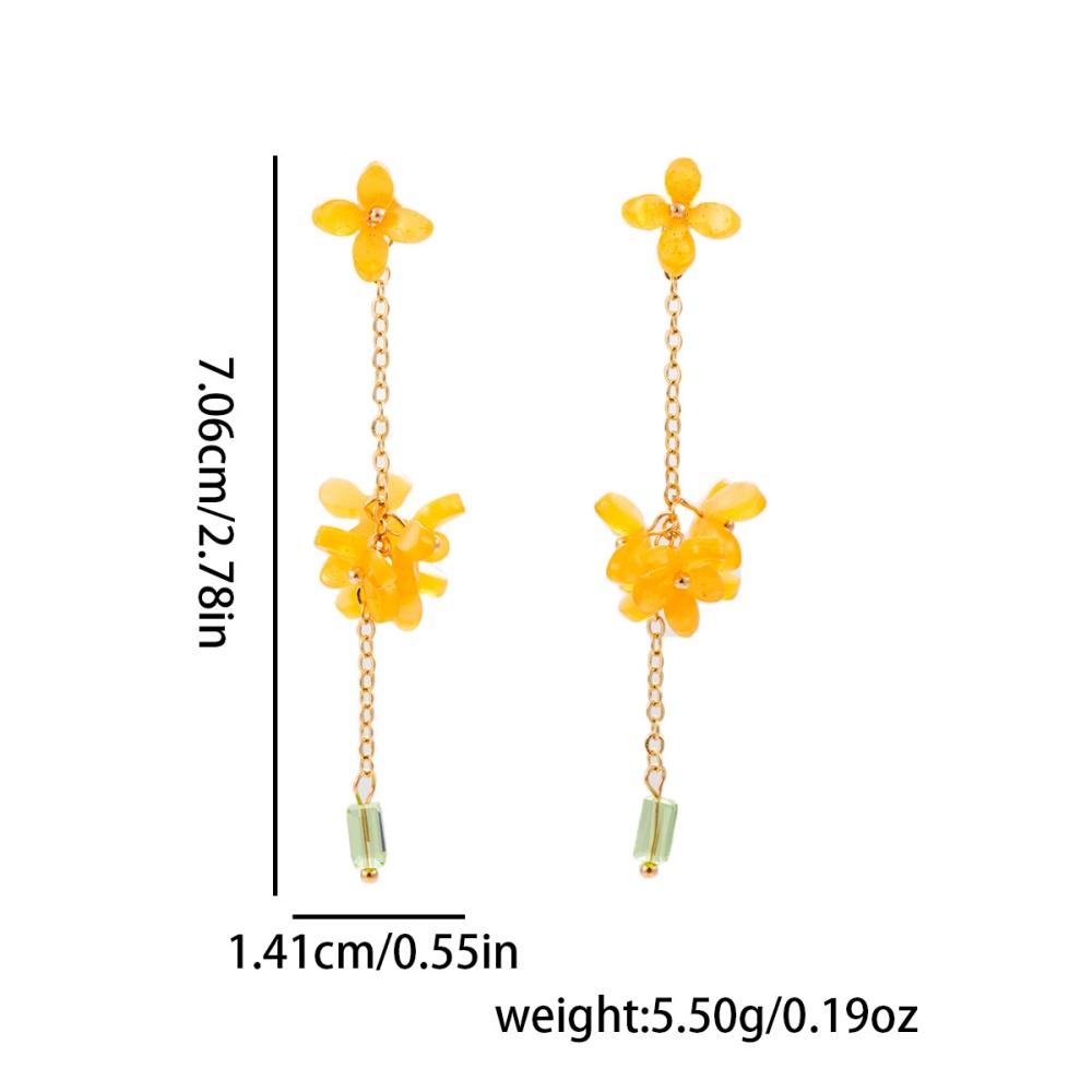 New Long Yellow Flower Tassel Earrings Silver Needle New Retro Oil Painting Style Osmanthus Design New Style Jewelry Accesso
New Long Yellow Flower Tassel Earrings Silver Needle New Retro Oil Painting Style Osmanthus Design New Style Jewelry Accesso
