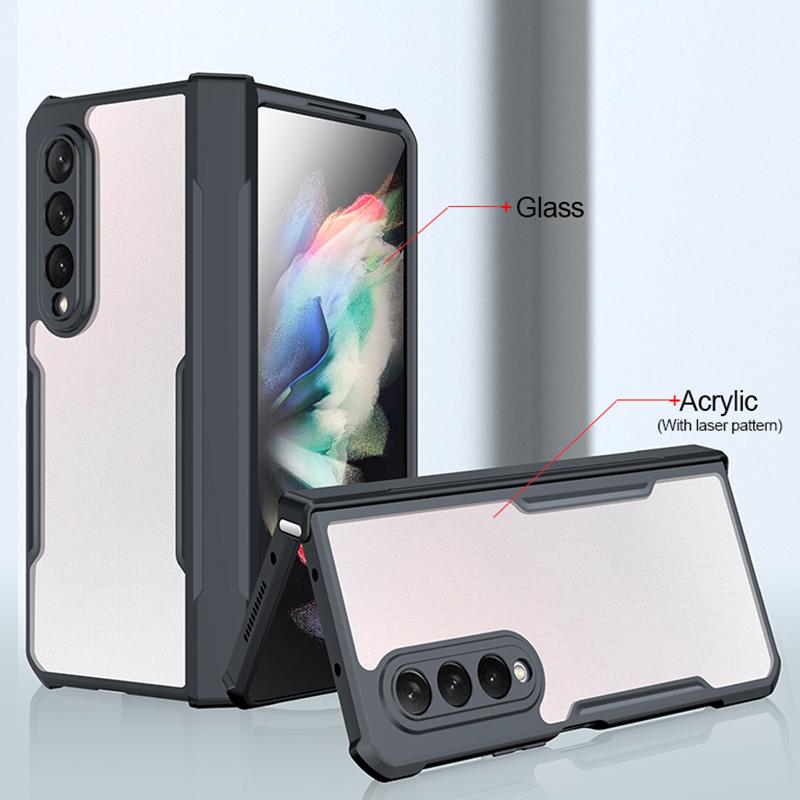 XUNDD For Samsung Galaxy Z Fold3 5G Acrylic+TPU Slim Phone Cover Transparent Phone Case with Glass+Protective Bar A
XUNDD For Samsung Galaxy Z Fold3 5G Acrylic+TPU Slim Phone Cover Transparent Phone Case with Glass+Protective Bar A