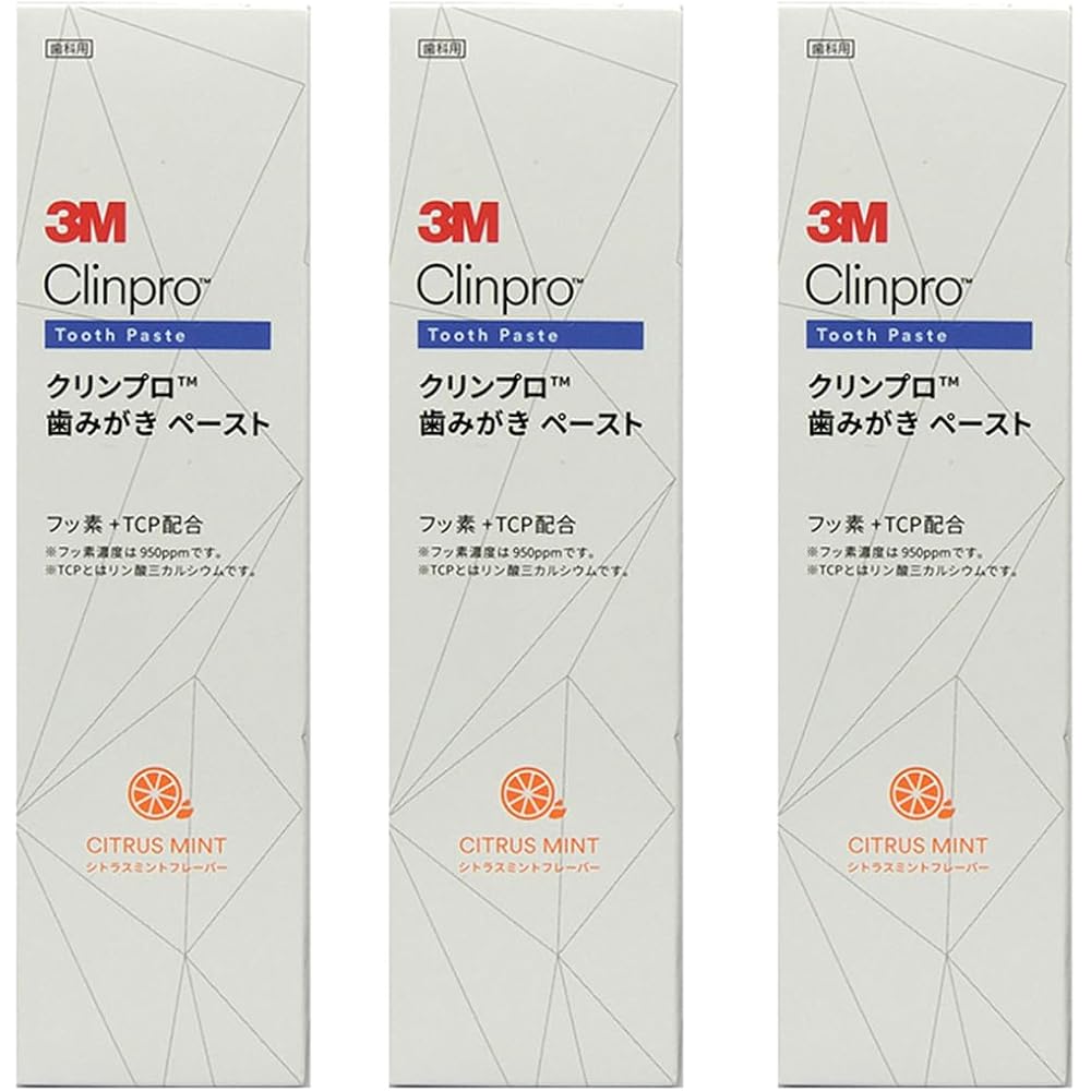 3M Clinpro Fluoride Toothpaste 950ppm Citrus Mint Flavor 90g Pack of 3
3M Clinpro Fluoride Toothpaste 950ppm Citrus Mint Flavor 90g Pack of 3