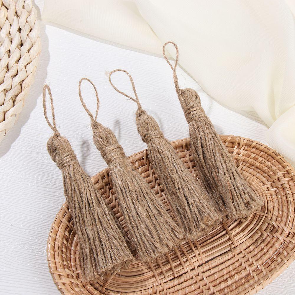 4Pcs Practical Garland Projects DIY Natural Jute Tassels Wood Beads Burlap Tassel Jute Rope Tassels 
4Pcs Practical Garland Projects DIY Natural Jute Tassels Wood Beads Burlap Tassel Jute Rope Tassels