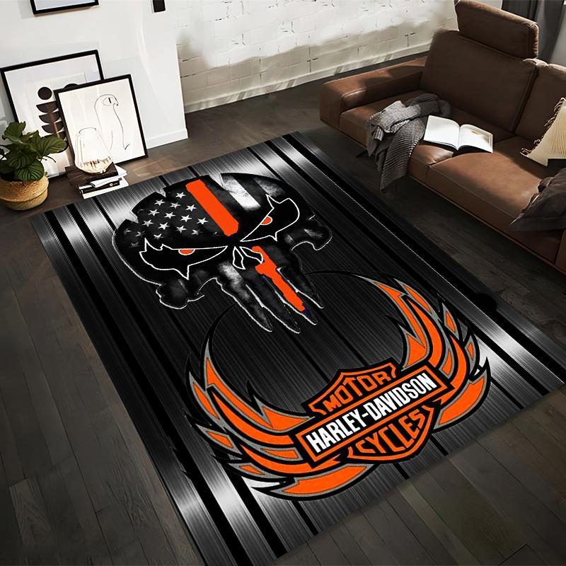 Motorcycle Skull Flag Carpet with Harley-Davidson Style Design Suitable for use as an anti-slip for living room bedroom sofas 40x60cm( 15x23in )
Motorcycle Skull Flag Carpet with Harley-Davidson Style Design Suitable for use as an anti-slip for living room bedroom sofas 40x60cm( 15x23in )