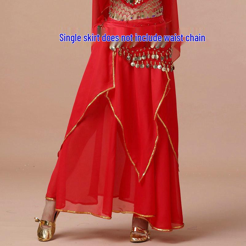 Women s Chiffon Xinjiang Dance Costume with Gold Trim - 4-Piece Set S (Fits 80-90 kg)
Women s Chiffon Xinjiang Dance Costume with Gold Trim - 4-Piece Set S (Fits 80-90 kg)