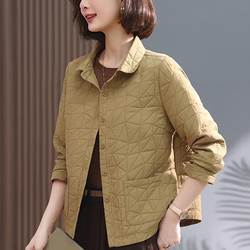 Women s Argyle Embroidered Quilted Cotton Jacket - Korean Style, Loose Fit, Small Size, Winter Outerwear XL (recommended for 130-145 jin)
Women s Argyle Embroidered Quilted Cotton Jacket - Korean Style, Loose Fit, Small Size, Winter Outerwear XL (recommended for 130-145 jin)