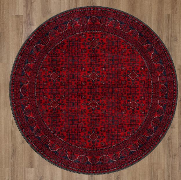 Red Vintage Style Round Rug Antique Look Teppich Round Area Rug Turkish Distressed Large Rug for Living Room Rugs Decoration 80x80cm
Red Vintage Style Round Rug Antique Look Teppich Round Area Rug Turkish Distressed Large Rug for Living Room Rugs Decoration 80x80cm
