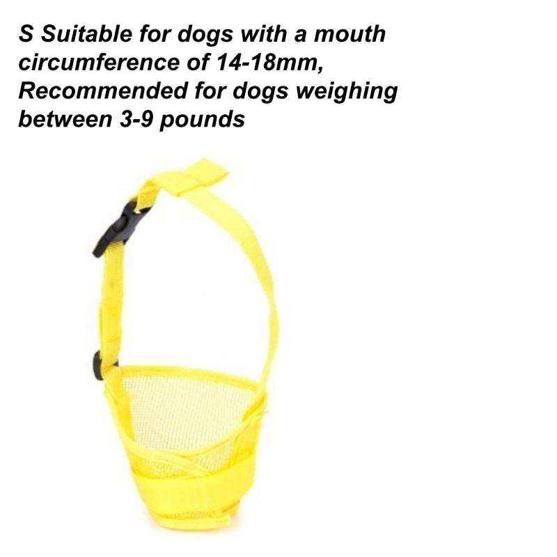 1Pcs Adjustable Mesh Breathable Pet Mouth Cover Anti Barking Dog Muzzle For Small Medium Dog Anti-Biting Pet Supplies Yellow S
1Pcs Adjustable Mesh Breathable Pet Mouth Cover Anti Barking Dog Muzzle For Small Medium Dog Anti-Biting Pet Supplies Yellow S