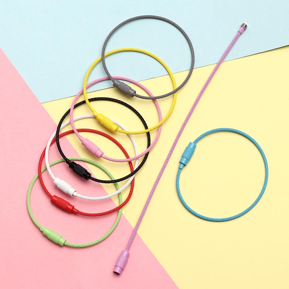 10pcs 1.5*150mm Hanging Tool Luggage Tag Circle Loop Cable Wire EDC Keyring Screw Lock Keychain Rope фіолетовий
10pcs 1.5*150mm Hanging Tool Luggage Tag Circle Loop Cable Wire EDC Keyring Screw Lock Keychain Rope фіолетовий