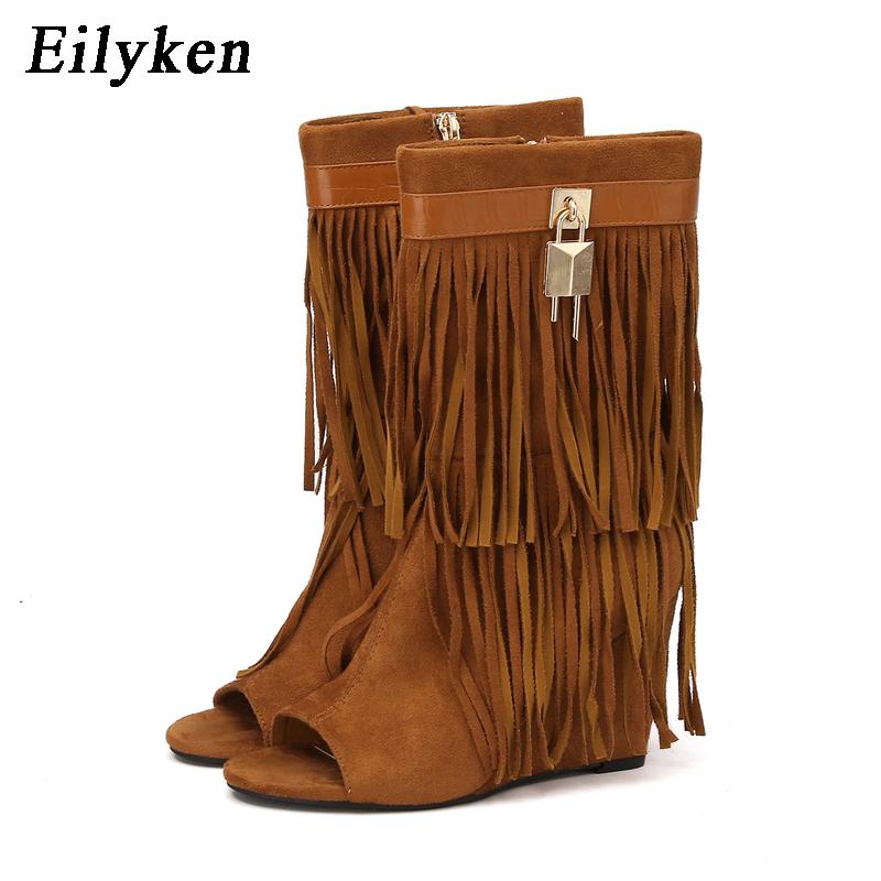 Eilyken Designer Fringe Wedges Boot Sandals Woman High Heels Open Toe Party Prom Shoes 2026 Sexy Zipper Female Pumps 35 коричневый
Eilyken Designer Fringe Wedges Boot Sandals Woman High Heels Open Toe Party Prom Shoes 2026 Sexy Zipper Female Pumps 35 коричневый