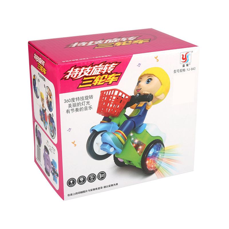 Новый детский трюковой трехколесный велосипед с подъемным краном, вращающийся на 360 градусов, музыкальные огни, электрические игрушки зелёный
Новый детский трюковой трехколесный велосипед с подъемным краном, вращающийся на 360 градусов, музыкальные огни, электрические игрушки зелёный