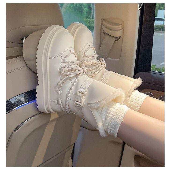 Women s Lightweight Comfortable Thick Sole Cold Warm Padded Snow Boots Non-slip Wear-resistant Outdoor Sports Cotton Boots 40
Women s Lightweight Comfortable Thick Sole Cold Warm Padded Snow Boots Non-slip Wear-resistant Outdoor Sports Cotton Boots 40