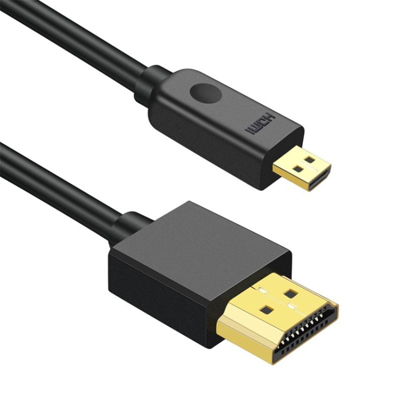 Кабель Micro HDMI тато до HDMI тато 0,3 м Передача відео 4K HD З єднувальний шнур для телевізора, проектора Black
Кабель Micro HDMI тато до HDMI тато 0,3 м Передача відео 4K HD З єднувальний шнур для телевізора, проектора Black
