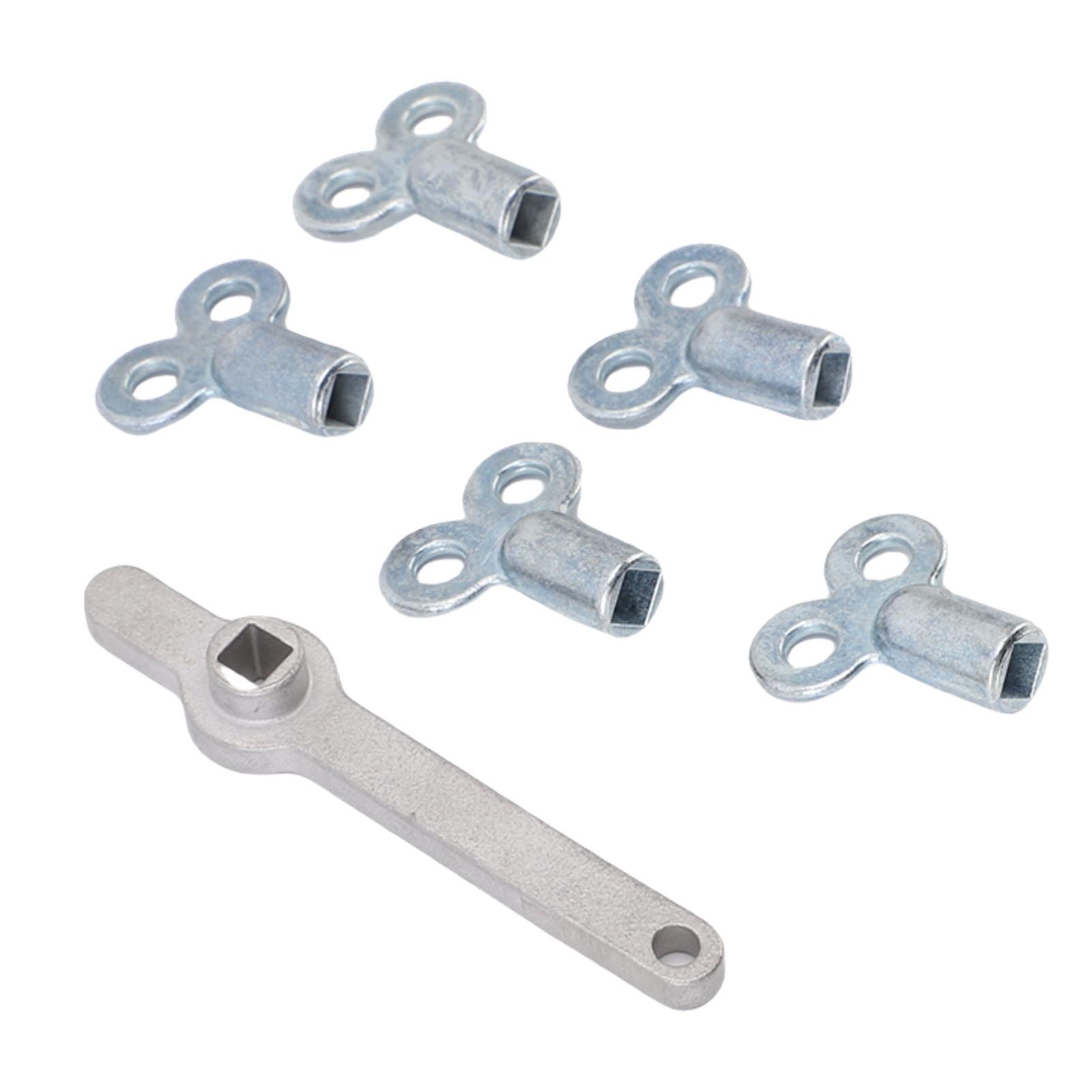 5pcs Radiator Keys Double Hole Zinc Alloy Radiator Plumbing Keys with Stainless Steel Plumbing Bleeding Air Outlet Handle for Heater
5pcs Radiator Keys Double Hole Zinc Alloy Radiator Plumbing Keys with Stainless Steel Plumbing Bleeding Air Outlet Handle for Heater