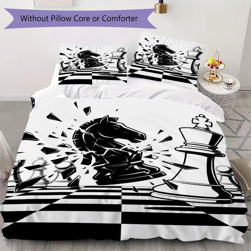 Chess piece Pattern Bedding uilt Set uilt Cover Pillowcase Home Decoration Birthday Gift (1 * duvet cover + 11 * pillowcase without core) 135x200cm
Chess piece Pattern Bedding uilt Set uilt Cover Pillowcase Home Decoration Birthday Gift (1 * duvet cover + 11 * pillowcase without core) 135x200cm
