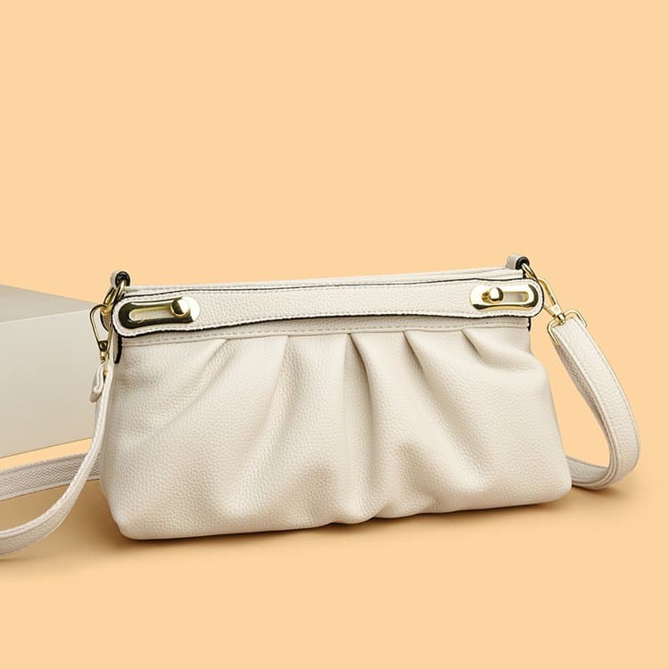 Fashion Pleated Women s Handbag Shoulder Messenger Bag off білий колір
Fashion Pleated Women s Handbag Shoulder Messenger Bag off білий колір