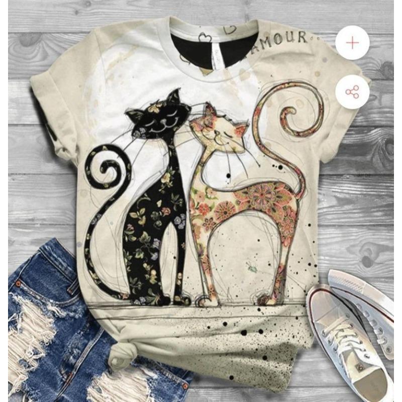 Casual Versatile Fashionable High-quality Animal Pattern Short Sleeved Flying Sleeve T-shirt 6xl
Casual Versatile Fashionable High-quality Animal Pattern Short Sleeved Flying Sleeve T-shirt 6xl