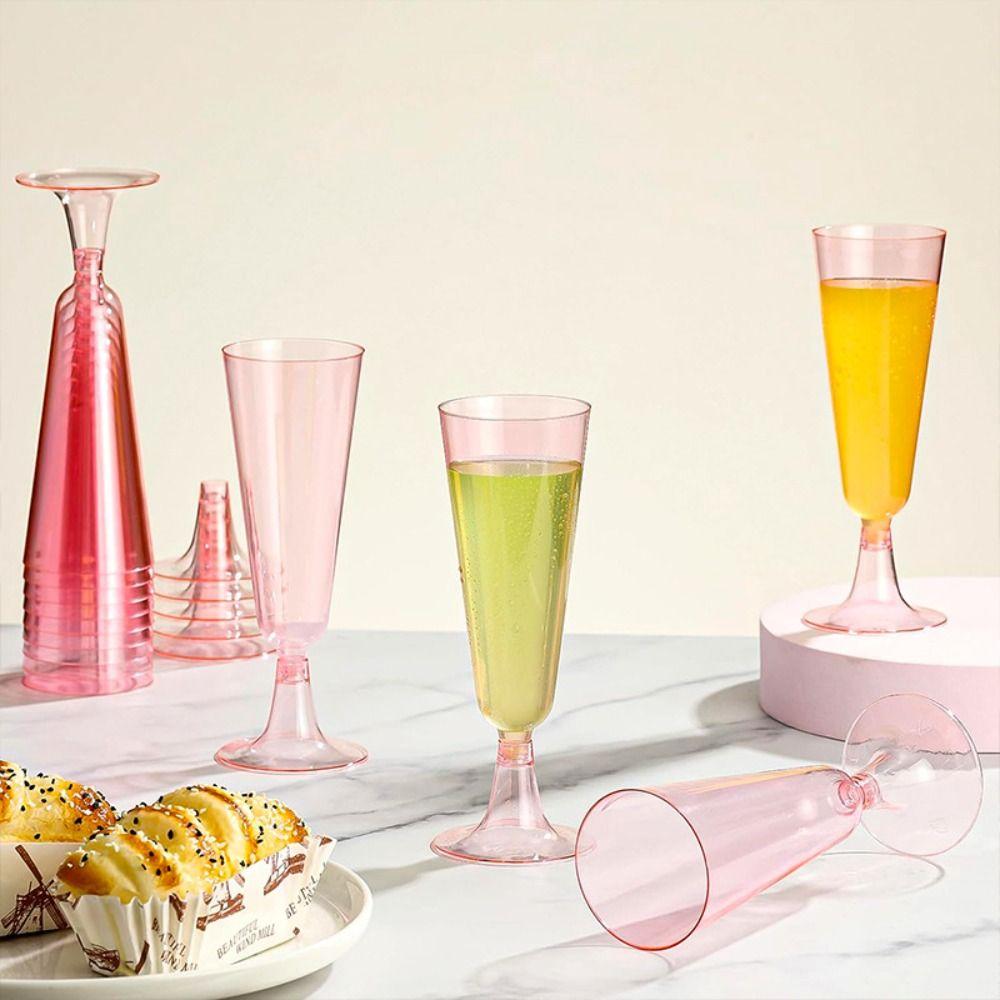 25pcs Drinkware 5 Oz Disposable Champagne Cup Plastic Unbreakable Flutes Cup Detachable Wine Glass Bar
25pcs Drinkware 5 Oz Disposable Champagne Cup Plastic Unbreakable Flutes Cup Detachable Wine Glass Bar