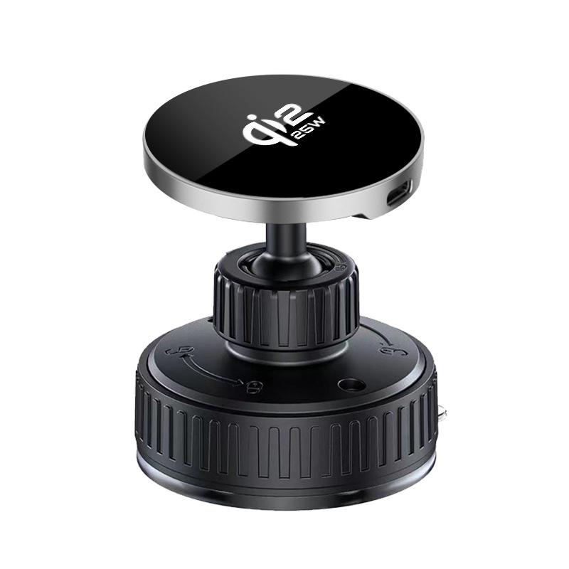 25W Magnetic Wireless Charging Car Mount with Rotating Suction Cup for Phone Navigation чёрный
25W Magnetic Wireless Charging Car Mount with Rotating Suction Cup for Phone Navigation чёрный