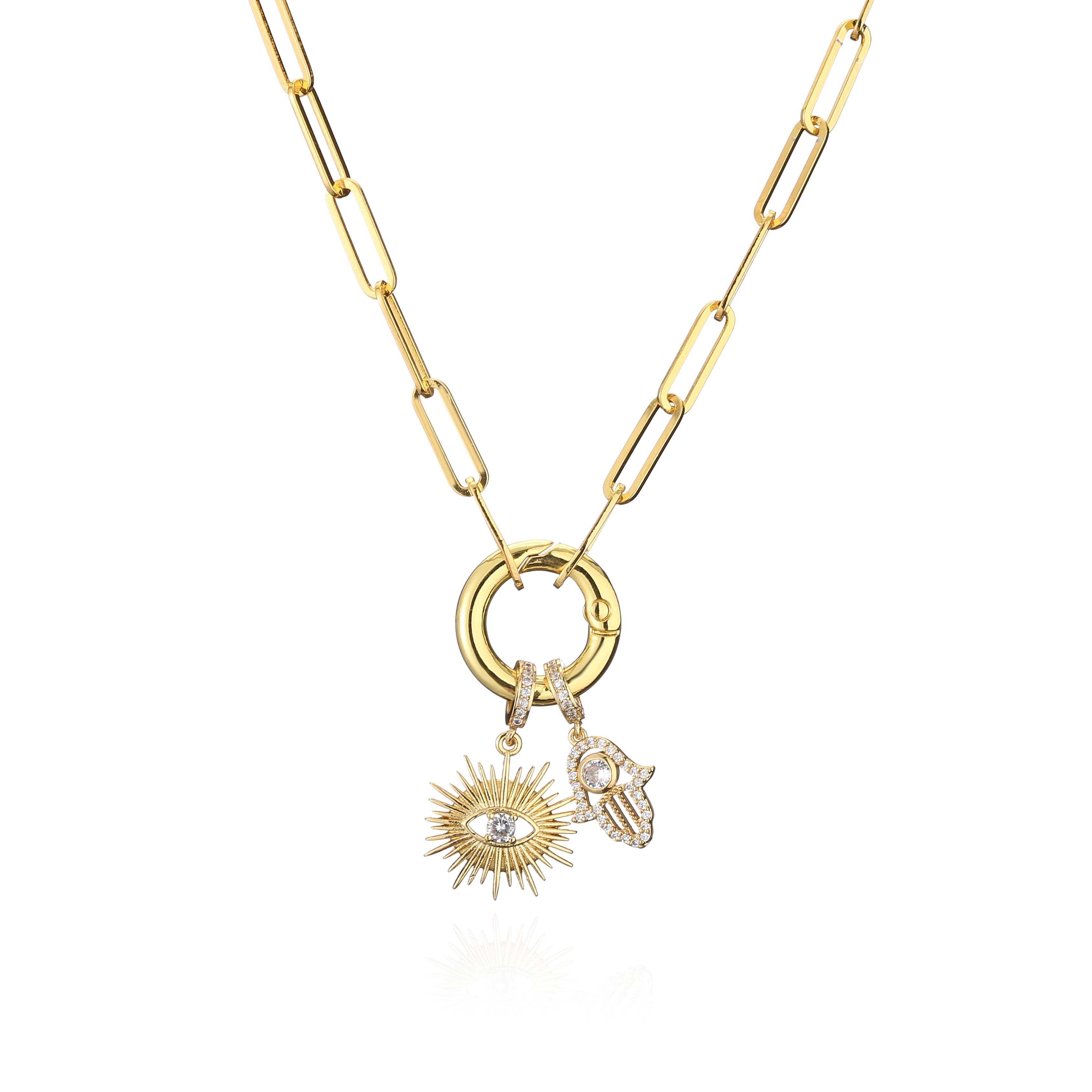 HECHENG,Hand Lucky Eyes Chain Necklace for Women,CZ Fashion Zircon Gifts Wholesale Dropshipping 43cm золотой
HECHENG,Hand Lucky Eyes Chain Necklace for Women,CZ Fashion Zircon Gifts Wholesale Dropshipping 43cm золотой