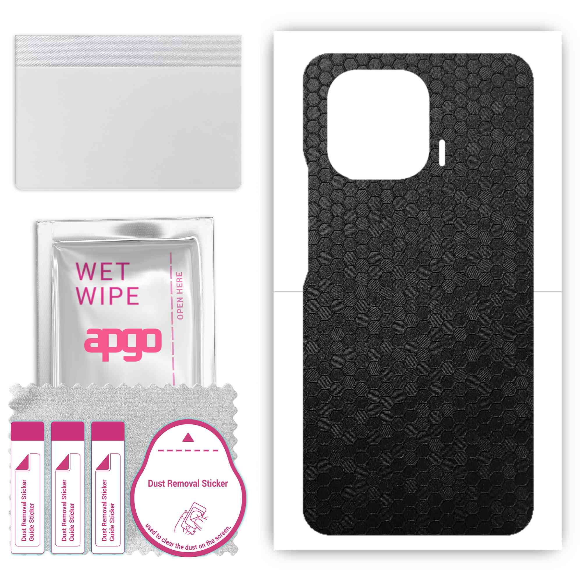Apgo Protective Skin Sticker для задньої панелі, сумісної з Xiaomi Mi 11 Pro, Wrap Film, Foil, Vinyl - Pattern Black Honeycomb
Apgo Protective Skin Sticker для задньої панелі, сумісної з Xiaomi Mi 11 Pro, Wrap Film, Foil, Vinyl - Pattern Black Honeycomb