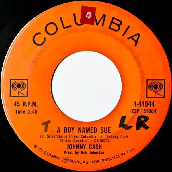 7inch Record JOHNNY CASH - A Boy Named Sue 444944 Columbia 1969 Canada Rock Used
7inch Record JOHNNY CASH - A Boy Named Sue 444944 Columbia 1969 Canada Rock Used