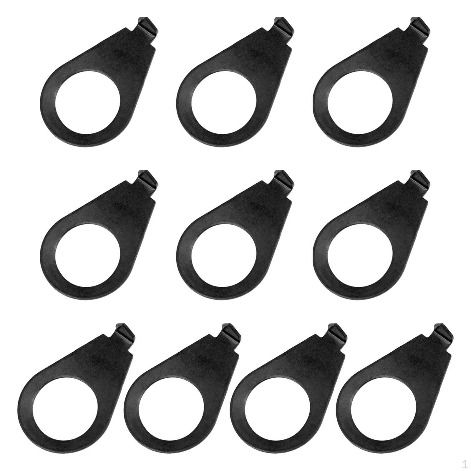 10 шайб для ручок регулювання гітари для деталей LP Black
10 шайб для ручок регулювання гітари для деталей LP Black