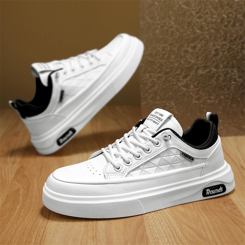 Spring and summer low-top lace-up microfiber leather surface white shoes, youth sports tide, board shoes, live broadcast casual men s shoes tide 39
Spring and summer low-top lace-up microfiber leather surface white shoes, youth sports tide, board shoes, live broadcast casual men s shoes tide 39