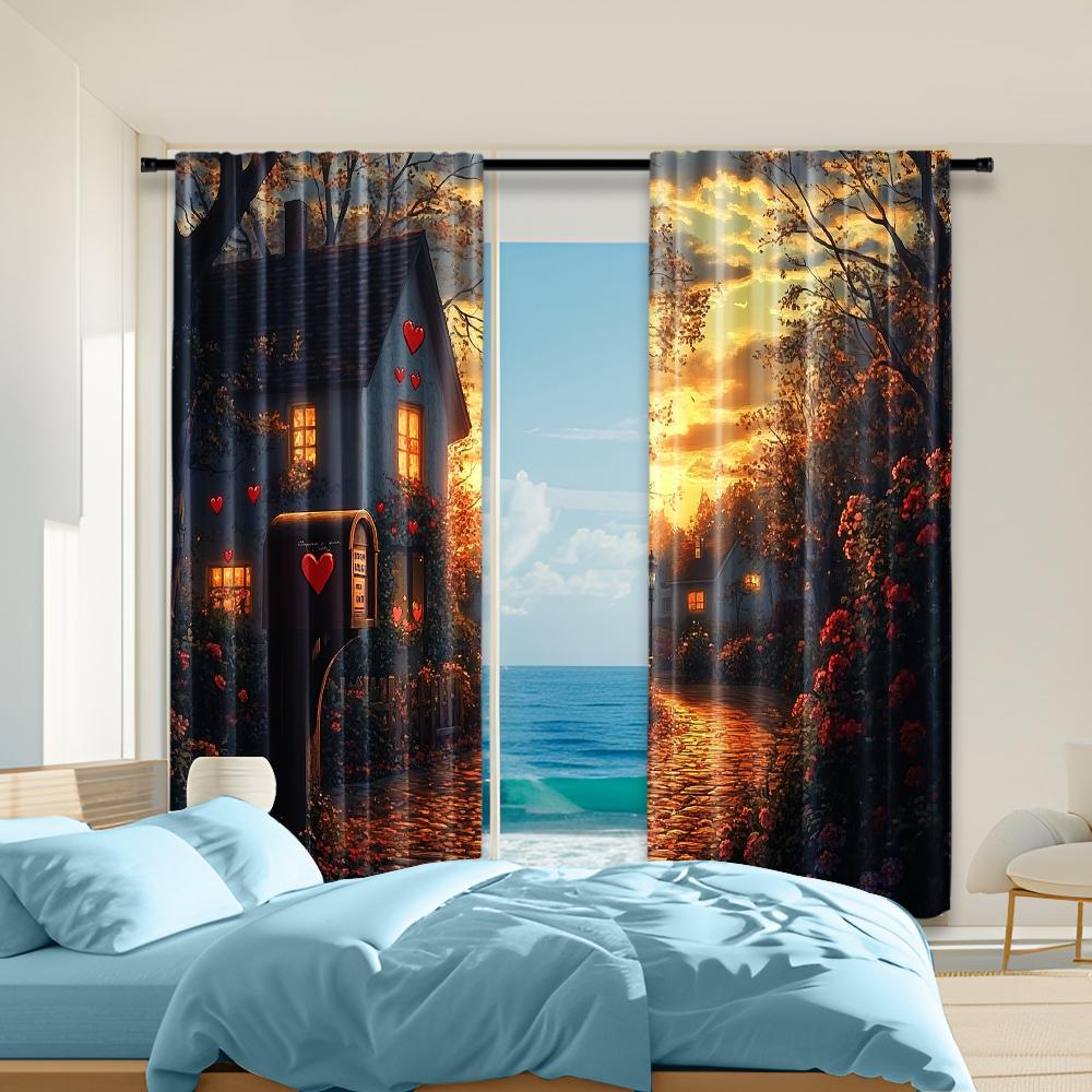 Versatile Polyester Transparent Curtains Home Decoration Valentine Use Bedrooms Living Rooms Curtain Set Of 2 Made Washable Room Ready W100*H70(CM)-Rod Pocket&1PCS
Versatile Polyester Transparent Curtains Home Decoration Valentine Use Bedrooms Living Rooms Curtain Set Of 2 Made Washable Room Ready W100*H70(CM)-Rod Pocket&1PCS