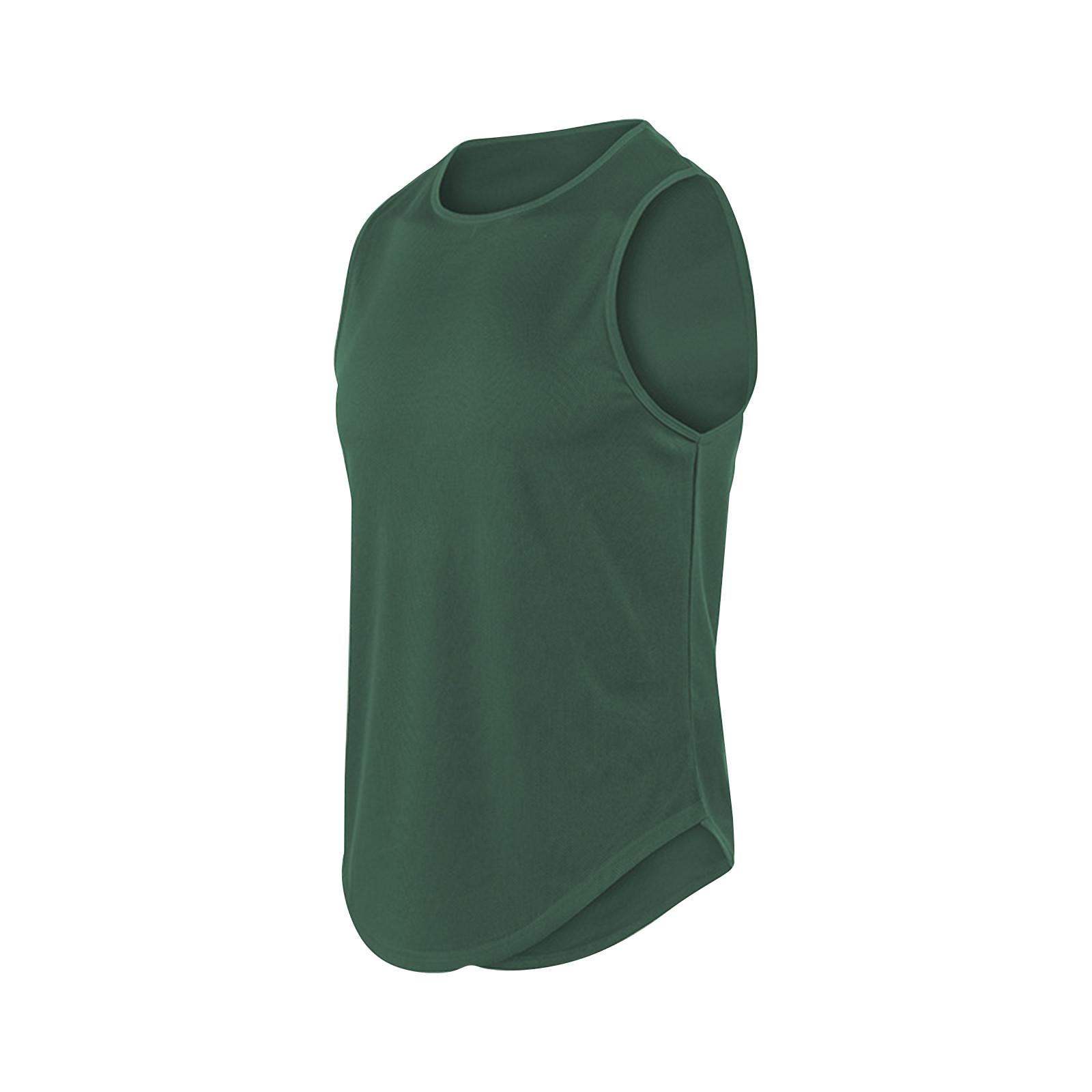 Швидкосохнуча спортивна майка чоловіча без рукавів камзол для бігу тренувань баскетболу вільна фітнес-майка L армія зелений колір
Швидкосохнуча спортивна майка чоловіча без рукавів камзол для бігу тренувань баскетболу вільна фітнес-майка L армія зелений колір