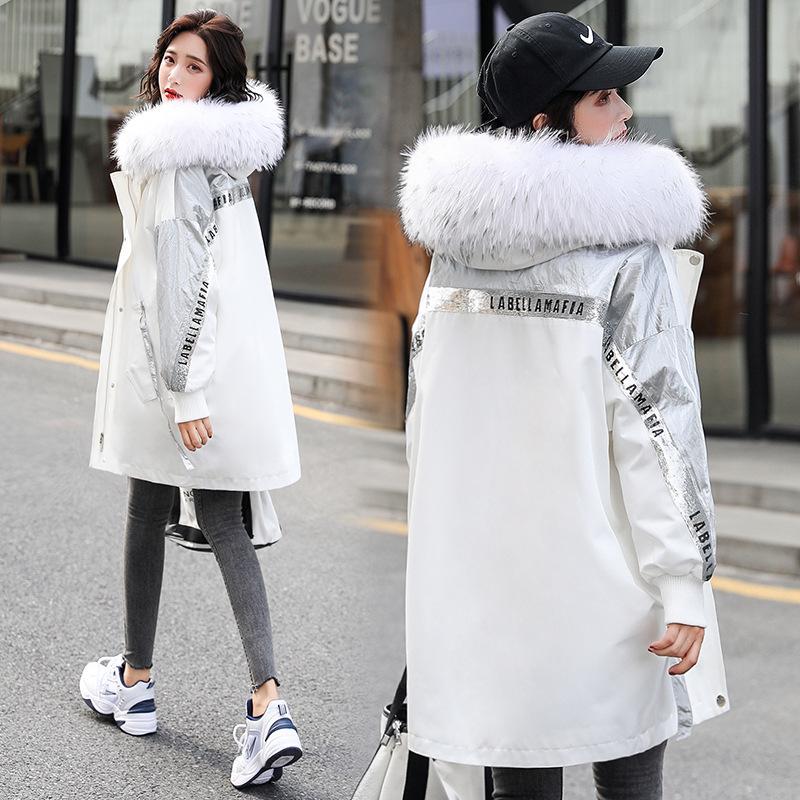 Женская зимняя теплая хлопковая парка пальто с флисовой подкладкой пальто 
Женская зимняя теплая хлопковая парка пальто с флисовой подкладкой пальто
