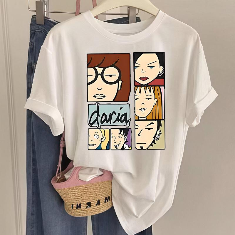 New Womens Tshirt Printed with Daria and 90s Cultural Patterns for Summer Fashion Gifts Parties and Daily Wear 4XL
New Womens Tshirt Printed with Daria and 90s Cultural Patterns for Summer Fashion Gifts Parties and Daily Wear 4XL