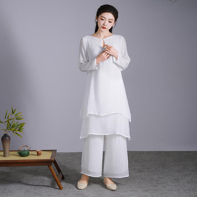 Women s Zen-Inspired Cotton Linen Hanfu Two-Piece Set for Meditation and Dance M
Women s Zen-Inspired Cotton Linen Hanfu Two-Piece Set for Meditation and Dance M