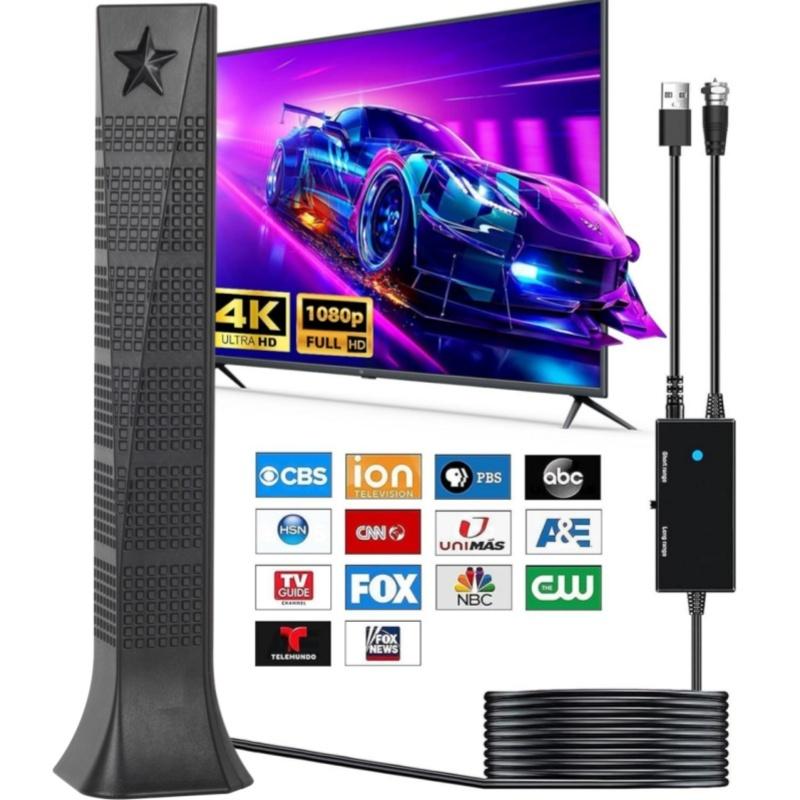 Pentagram Digital Tower ATSC HD TV Antenna DTMB 5m 166ft Indoor Outdoor Dual Use Terrestrial Wave Stable Signal чорний
Pentagram Digital Tower ATSC HD TV Antenna DTMB 5m 166ft Indoor Outdoor Dual Use Terrestrial Wave Stable Signal чорний