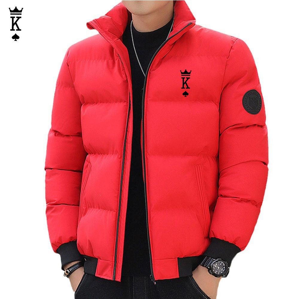 Winter warm zipper fashionable casual cotton jacket with print XL червоний
Winter warm zipper fashionable casual cotton jacket with print XL червоний