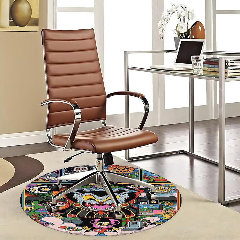 1pc Jelly Roll Round Carpet Design, Office Chair Mat, Non-Slip Rug for Home Decor, Halloween Festival Gift, Suitable for Office, Living Room 80cm
1pc Jelly Roll Round Carpet Design, Office Chair Mat, Non-Slip Rug for Home Decor, Halloween Festival Gift, Suitable for Office, Living Room 80cm