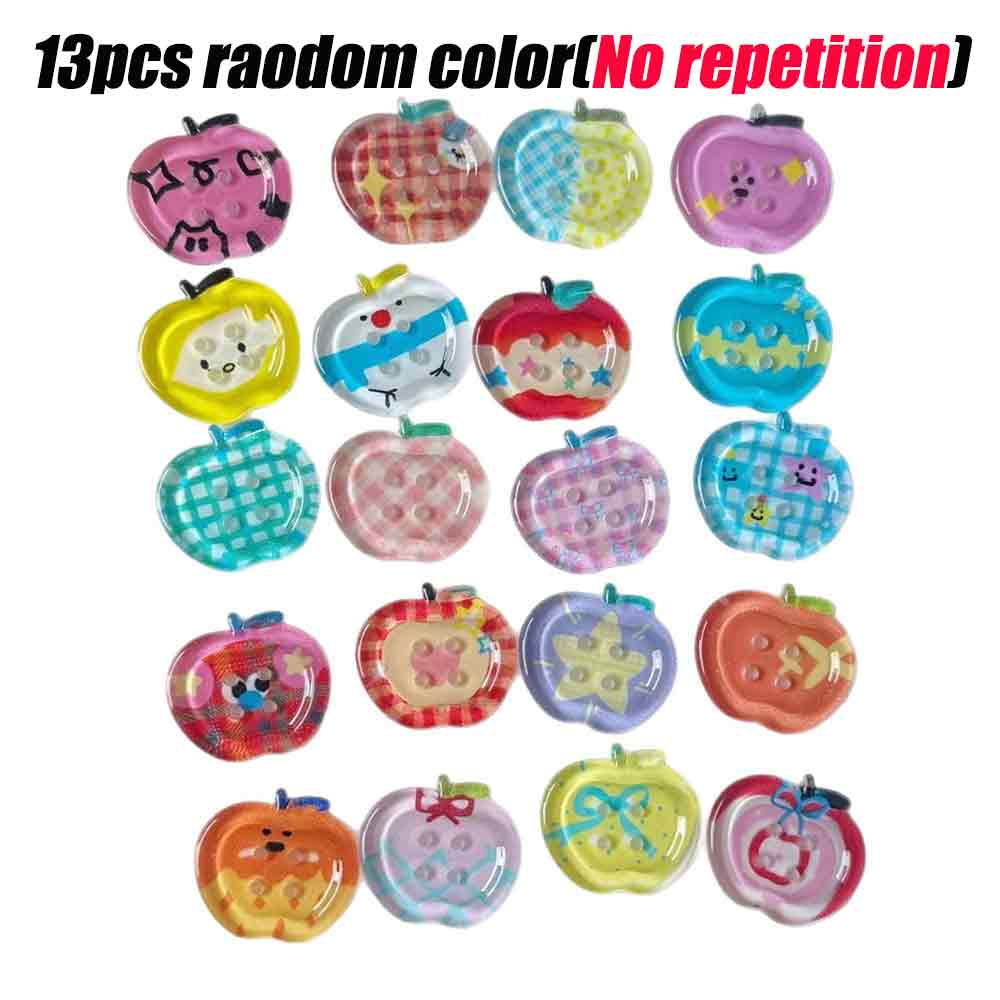10pcs Dopamine Color Apple Translucent Buttons for Crafts Resin Accessories Clothing Sewing Supplies Sweaters Materials
10pcs Dopamine Color Apple Translucent Buttons for Crafts Resin Accessories Clothing Sewing Supplies Sweaters Materials