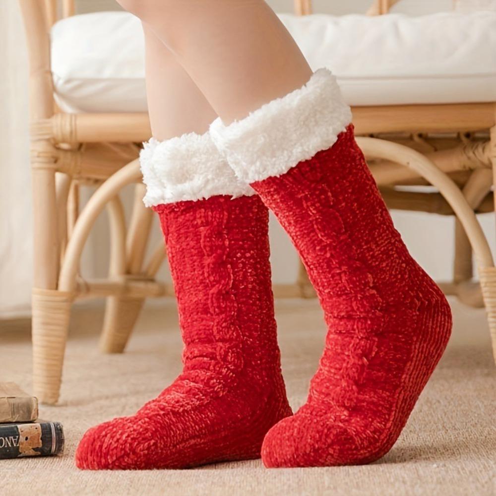 Women s Socks Thickened Thermal Cashmere Socks Woven Solid Color Sleep Socks Velvet Floor Socks Carpet Floor 35-39
Women s Socks Thickened Thermal Cashmere Socks Woven Solid Color Sleep Socks Velvet Floor Socks Carpet Floor 35-39