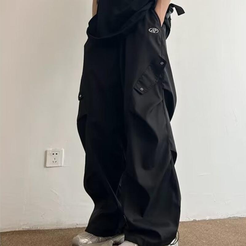 Мужская одежда Boyfriend Брюки Карго Широкие штанины Однотонные эластичные с высокой талией Карманы Весна Осень High Street England Брюки M чёрный
Мужская одежда Boyfriend Брюки Карго Широкие штанины Однотонные эластичные с высокой талией Карманы Весна Осень High Street England Брюки M чёрный