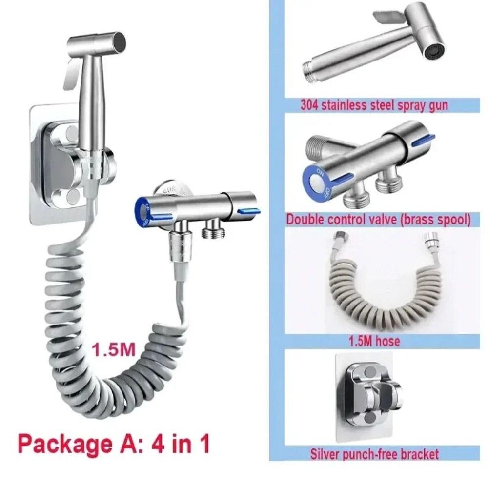 New Stainless Steel Handheld Bidet Sprayer 4.8-inch Hose Self Cleaning Spray Gun High Pressure Shower Faucet белый
New Stainless Steel Handheld Bidet Sprayer 4.8-inch Hose Self Cleaning Spray Gun High Pressure Shower Faucet белый
