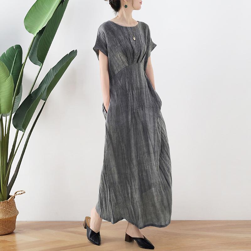 Женское весеннее нишевое платье Johnature в китайском стиле в стиле ретро, модное однотонное платье со складками и круглым вырезом One Size серый
Женское весеннее нишевое платье Johnature в китайском стиле в стиле ретро, модное однотонное платье со складками и круглым вырезом One Size серый