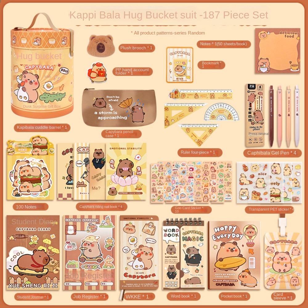 Подарункова коробка великої місткості Набір канцтоварів Капібара Пенал Набір подарунків до школи для студентів 1
Подарункова коробка великої місткості Набір канцтоварів Капібара Пенал Набір подарунків до школи для студентів 1