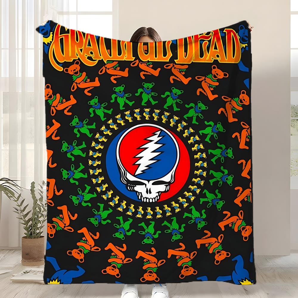 Album G-Grateful D-Dead band Throw Kid-Friendly Flannel Throw Blanket Soft Warm Anti-Static Washable All Season 75cmx90cm
Album G-Grateful D-Dead band Throw Kid-Friendly Flannel Throw Blanket Soft Warm Anti-Static Washable All Season 75cmx90cm