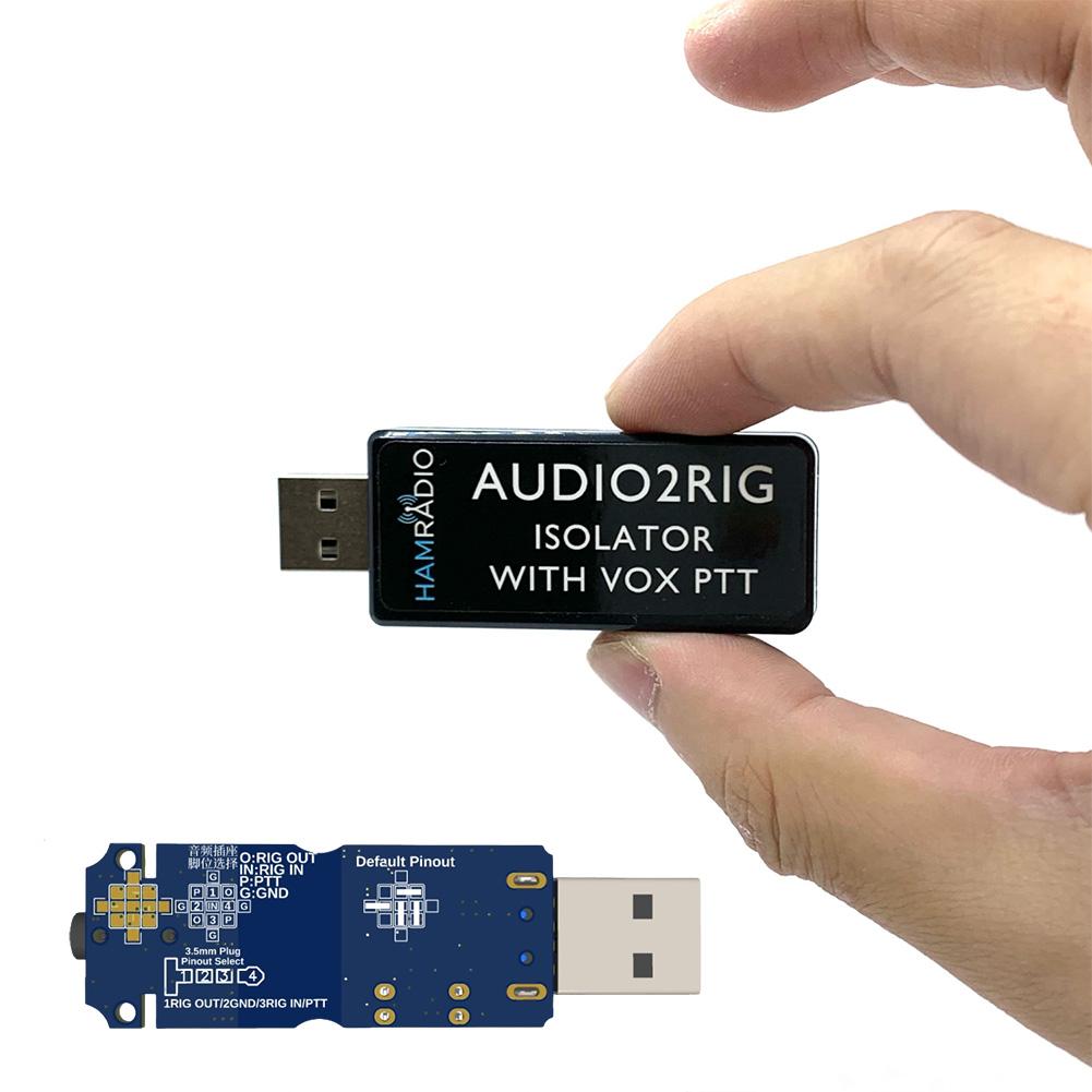 AUDIO2RIG USB Sound Card Connector Isolator Supports VOX PTT Control Radio Connector Sound Card Adapter for KENWOOD YAESU ICOM CHINA
AUDIO2RIG USB Sound Card Connector Isolator Supports VOX PTT Control Radio Connector Sound Card Adapter for KENWOOD YAESU ICOM CHINA