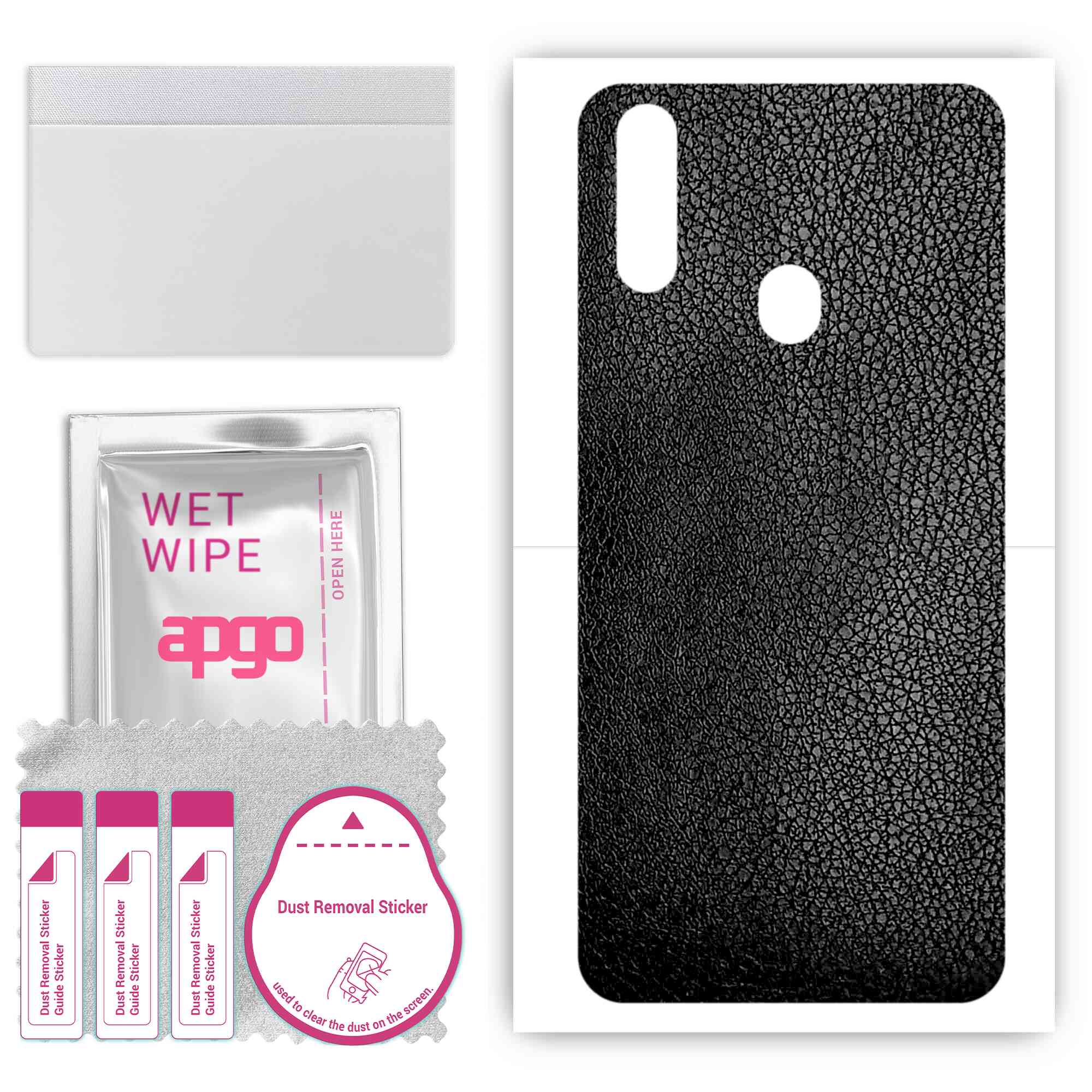 Apgo Protective Skin Sticker for the back compatible with ZTE Blade 10 Prime, Wrap Film, Foil, Vinyl - Pattern Black Leather
Apgo Protective Skin Sticker for the back compatible with ZTE Blade 10 Prime, Wrap Film, Foil, Vinyl - Pattern Black Leather
