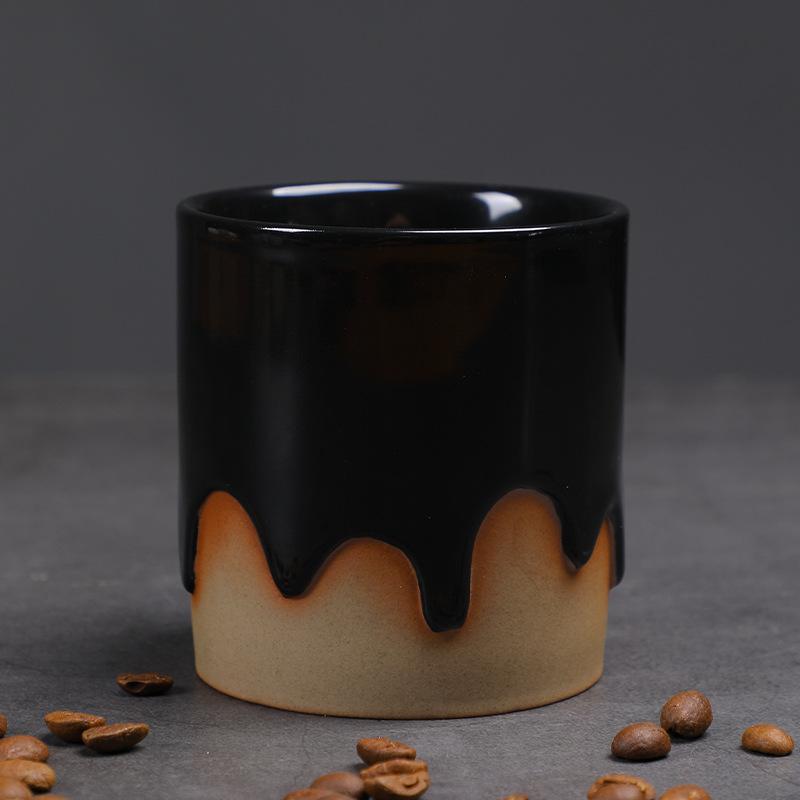 Coarse pottery coffee cup retro ceramic flow glaze cup latte cup design sense medieval afternoon teacup water cup hand cup 200mL чорний
Coarse pottery coffee cup retro ceramic flow glaze cup latte cup design sense medieval afternoon teacup water cup hand cup 200mL чорний