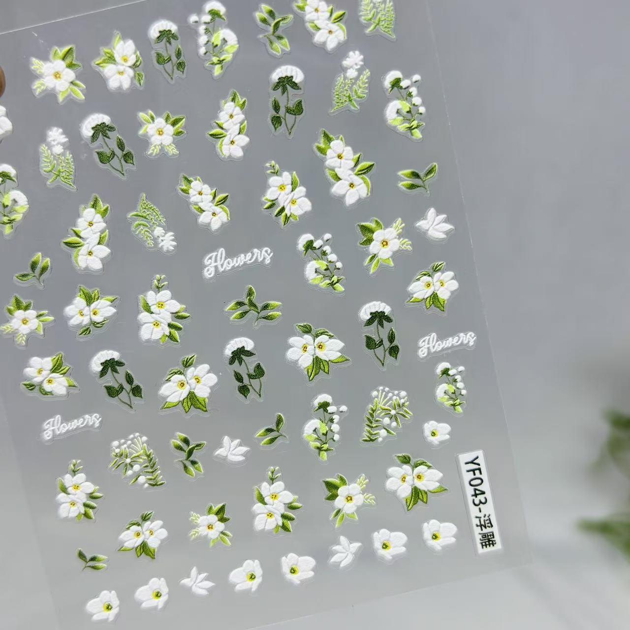 5D ретро наклейки для ногтей и телефона с тиснением в виде цветка лилии Retro Lily Flower Nail Stickers
5D ретро наклейки для ногтей и телефона с тиснением в виде цветка лилии Retro Lily Flower Nail Stickers