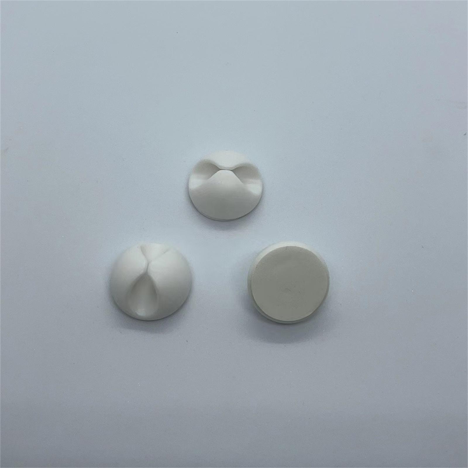 3 шт. Зажимы для кабелей, Идеальный держатель для шнуров и органайзер для кабелей для стола, дома, автомобиля и офисных принадлежностей, организация хранения на столе белый